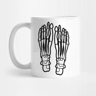 Skeleton Feet Mug